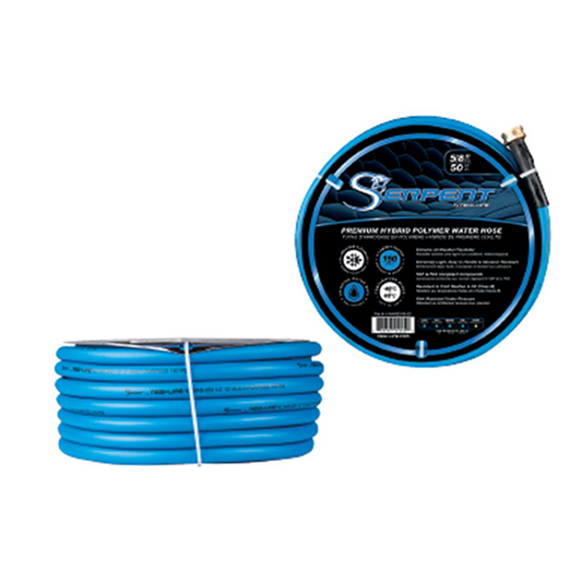 HOSE SERPENT  GARDEN Blue 5/8 X 100'  C/W ENDS 150PSI