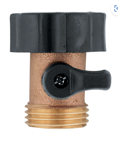 HOSE VALVE SHUT-OFF COUPLING BRASS ORBIT