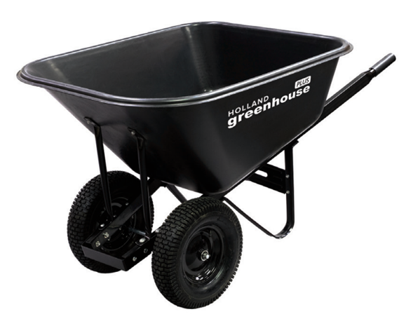 WHEELBARROW 10 cu ft 2 WHEEL Black