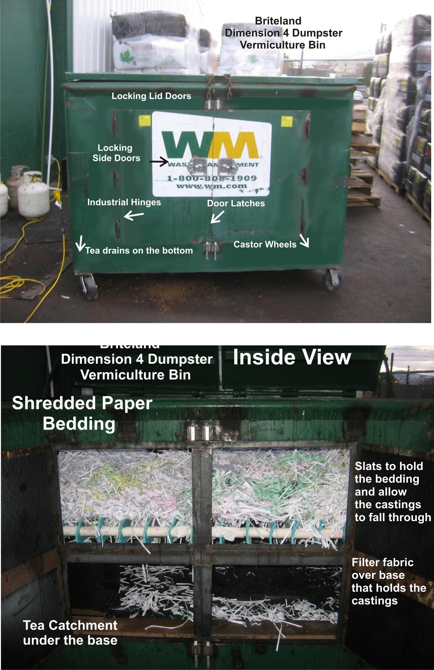 WORM COMPOSTER BIOBIN DIMENSION4 DUMPSTER