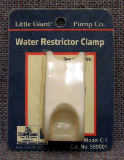 LITTLE GIANT WATER REST. CLAMP