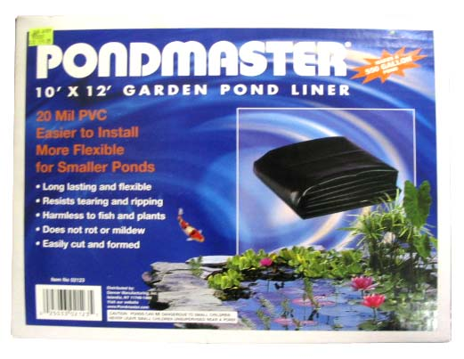 POND MASTER LINER 10'X12' PVC 20MIL