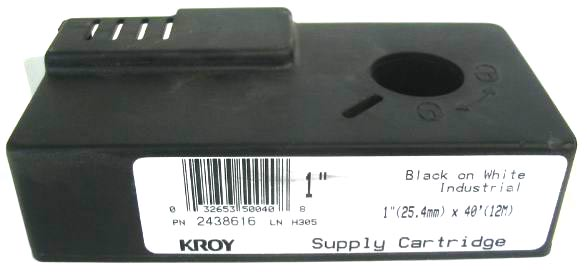 KROY 2000 CART. 1"*40' BLK/WHT