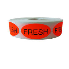 LABEL "FRESH" OVAL 1000