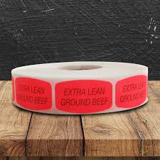 LABEL LEAN GROUND BEEF 1M/RL