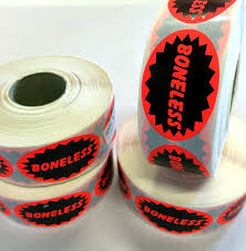 LABEL "BONELESS" OVAL