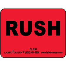 LABEL RUSH 2X5 500/RL