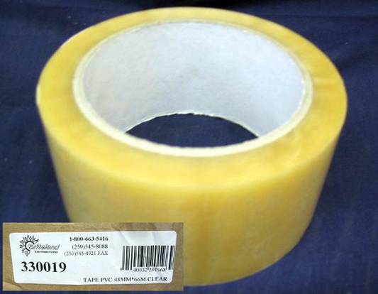 TAPE PVC 48MM*66M CLEAR