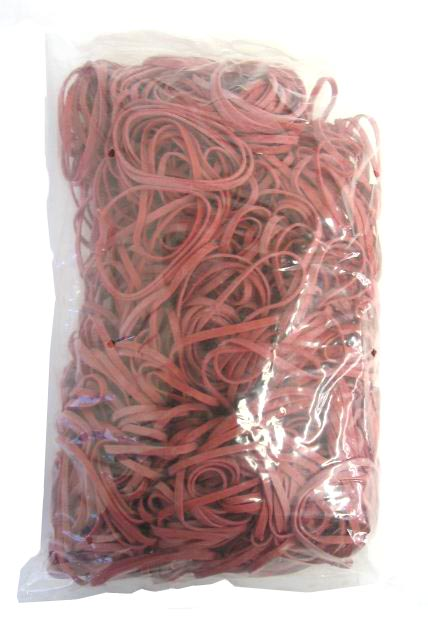 RUBBER BANDS #32 RED PER LB