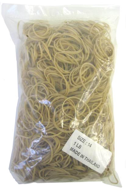 RUBBER BANDS #12  1LB BAG