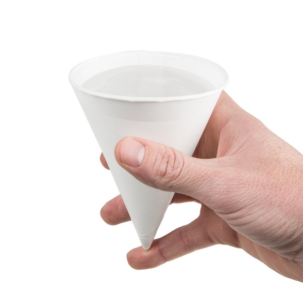 CUP CONE 4 OZ W4F PAPER 5000