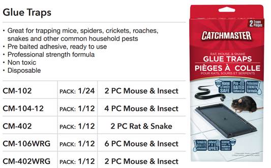 MOUSE /INSECT COLD STICKY TRAP 2PK CATCHMASTER