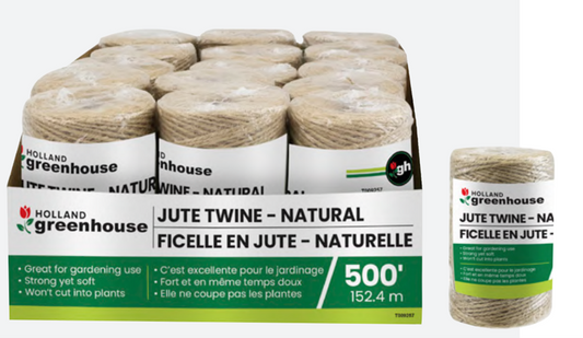 TWINE NATURAL JUTE 500'  GH