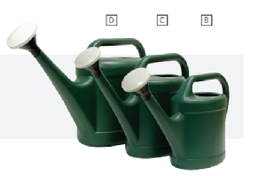 WATERING CAN  PLASTIC GREEN 3 LTR