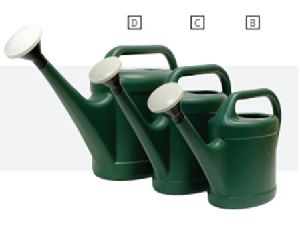 WATERING CAN POLY GREEN  5 L