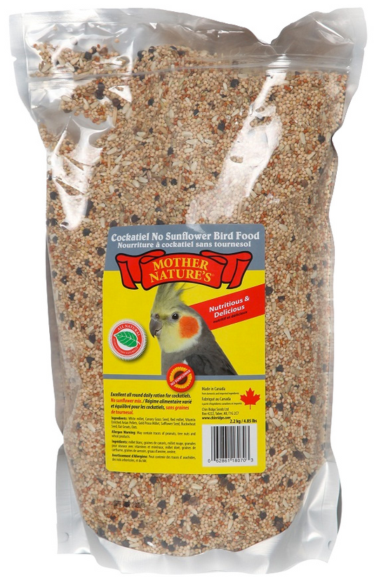 COCKATIEL NO SUNFLOWER MIX 2.2KG