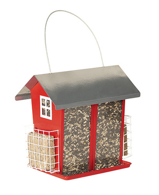 BIRD FEEDER  HI CAPACITY W/SUET CAGES